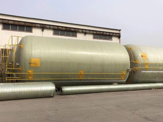 Chemische industrie Frp Horizontale tank Duurzame corrosiebestendig