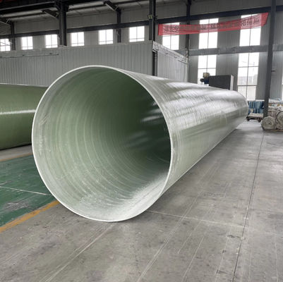 Glanzige of getextuurde glasvezelversterkte plastic buis FRP mortel buis aangepaste dikte