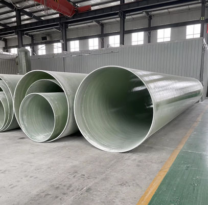 Glanzige of getextuurde glasvezelversterkte plastic buis FRP mortel buis aangepaste dikte