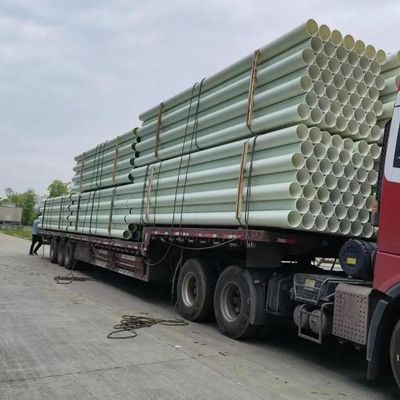 Waterbehandeling FRP glasvezel buis lichtgewicht FRP ronde buis met afgedrukte flens