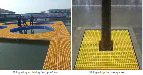 FRP GRP gegoten rooster Pultruded Multiple Grate / Grille Leakage Grid