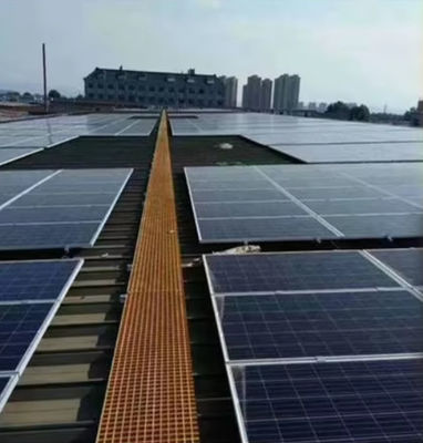 Zonne-energie FRP roosterpanelen daktop wandelpaden Plastic vloer roosterplaat paneel