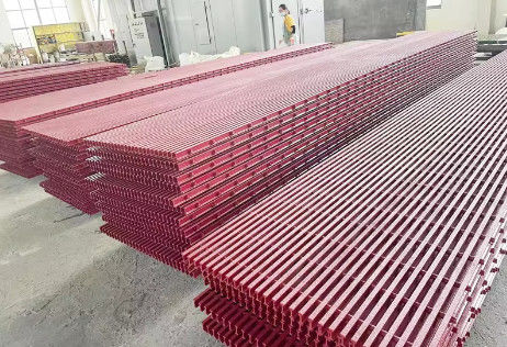 Zonne-energie FRP roosterpanelen daktop wandelpaden Plastic vloer roosterplaat paneel