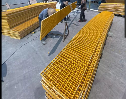 GRP Landschapsroosters Frp gegoten roosters 38x38mm Niet-glijdend voor zwembad