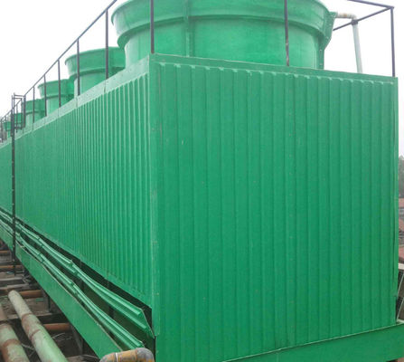 Tegenstroom/kruisstroom FRP-koeltoren 100-1000 ton laag geluidsniveau Anti-corrosie