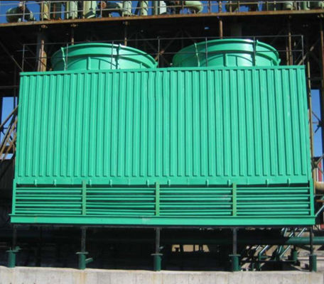 Tegenstroom/kruisstroom FRP-koeltoren 100-1000 ton laag geluidsniveau Anti-corrosie