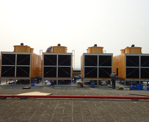 Tegenstroom Frp Vierkante koeltoren GRP Crossflow koeltoren OEM grootte