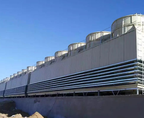 Industriële water FRP koeltoren GRP tegenstroom en crossflow 10-1000m3/h