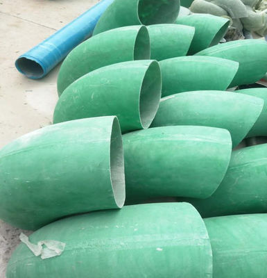 Industriële 45-135 graden GFRP-FRP-elbow-glasvezelbuizen voor watervoorziening
