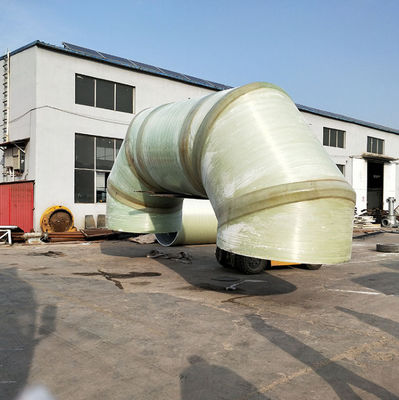 Hoge sterkte glasvezelversterkt plastic elleboog onregelmatig amorf FRP elleboog