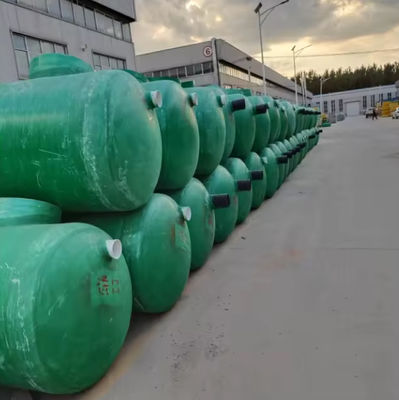 Horizontaal type GRP Frp Ondergrondse bio-septische tank voor afvalwaterzuiveringsinstallaties