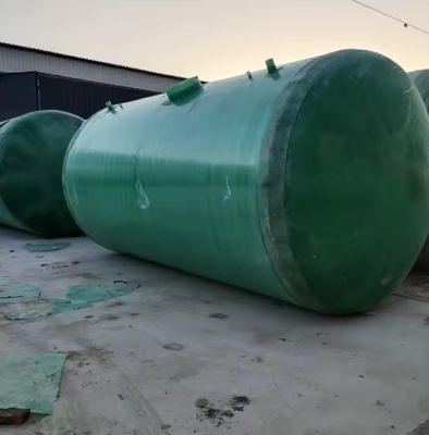 Horizontaal type GRP Frp Ondergrondse bio-septische tank voor afvalwaterzuiveringsinstallaties