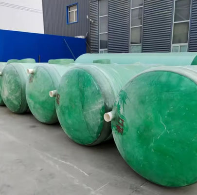 Horizontaal type GRP Frp Ondergrondse bio-septische tank voor afvalwaterzuiveringsinstallaties