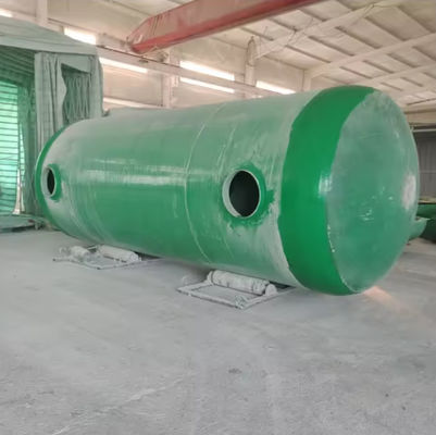 Horizontaal type GRP Frp Ondergrondse bio-septische tank voor afvalwaterzuiveringsinstallaties