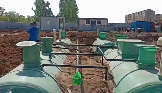 Fiberversterkte FRP-opslagtanks van kunststof Afvalwaterzuivering Cylindervormig