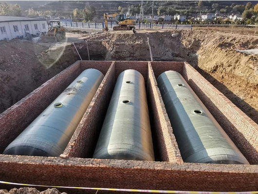 1000L FRP Bio Septic Tank Geen lekkage Glasvezel rioolvaten Afvalwaterbehandeling