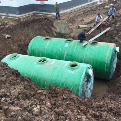 Wikkelingstechnologie FRP septische tank voor afvalwaterzuivering Gemakkelijke installatie