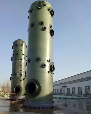 FRP Bubble Tower GRP Glasvezel Ammoniak Absorptie Toren Voor Verontreiniging Industrie