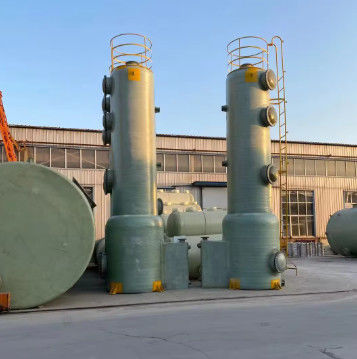 Glasvezel FRP Zuurmis Absorptie Toren GRP Scrubber FRP Toren Op maat gemaakt