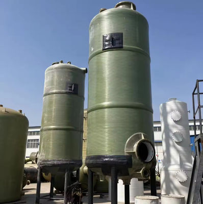 Glasvezel FRP zuurmist absorptie toren GRP HCL zoutzuur opslagcontainer