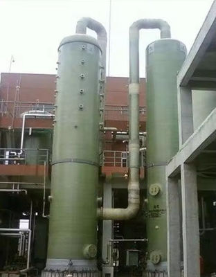 Verticale GRP Frp Absorptie Toren Zwavelzuur Afvalgaszuiveringskolom Persoonlijke capaciteit