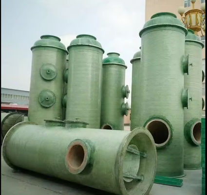 Verticale GRP Frp Absorptie Toren Zwavelzuur Afvalgaszuiveringskolom Persoonlijke capaciteit
