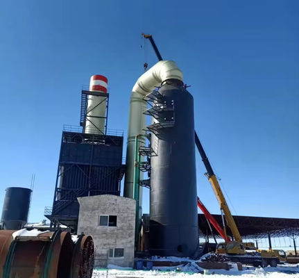 1-5 meter in diameter Hoog zuiveringsniveau Frp toren, Ammoniak en zuurnevel gas scrubbers