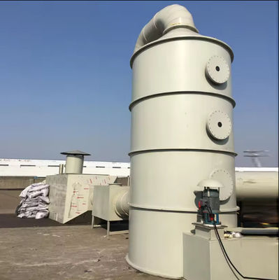 Op maat gemaakte FRP-absorptietoren Industriële afvalgasbehandeling met glad oppervlak