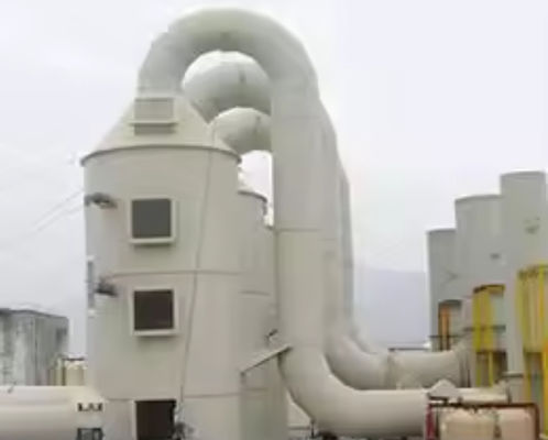 Acid Mist / Ammoniak Mist Scrubber Absorptie Toren Met cilindrische FRP-structuur