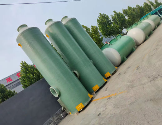 Hoge sterkte FRP-absorptietoren cilindrische zuiveringstoren voor zuur-alkali-mist
