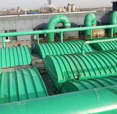 Warmte-isolatie Frp Arched Wastewater Tank Cover Anti-aging voor rioolwatertank
