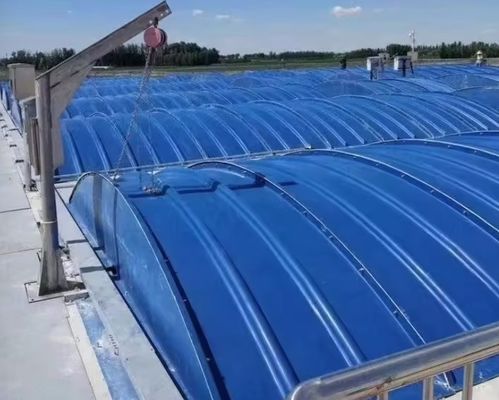 Professionele afvoer zwembad GRP deksel plaat, gas verzamel hoed FRP dakplaat