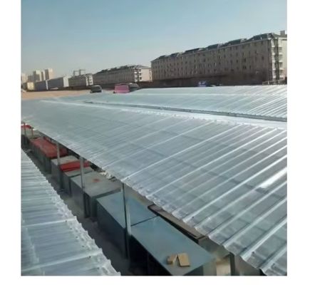 Glanz oppervlak FRP cover plaat glasvezel gegolfde daktegel Corrosiebestendige