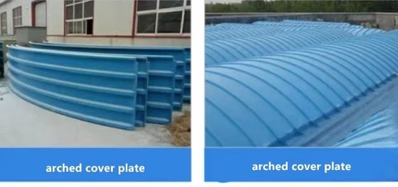 Industriële riolering zwembad FRP cover glasvezel gegolfd dak tegelplaat vlamvertragend