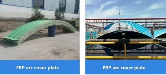 Industriële riolering zwembad FRP cover glasvezel gegolfd dak tegelplaat vlamvertragend
