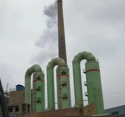 Custom dikke elektriciteitscentrale rookgas ontzwaveling toren FRP uitgeput afvalgas scrubber