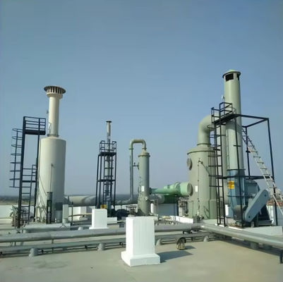 Cyclone Plate FRP Packed Fume Treatment Desulfurization Tower Voor de chemische industrie