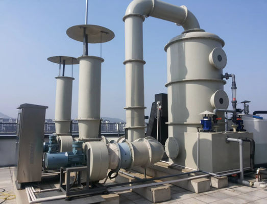 Grote volume industriële FRP ontzwaveling spuit toren nat gas scrubber met gel coat