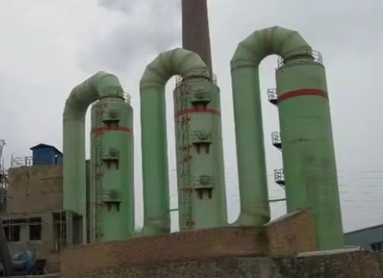 Aangepaste FRP-ontzwavelingstoren Industriële GRP-zuiveringstorenkolom