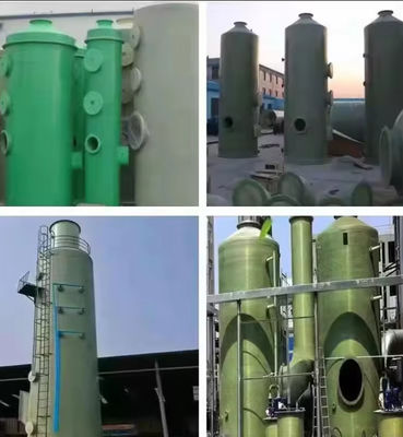 OEM GRP Frp ontzwavelingstoren voor gaszuivering
