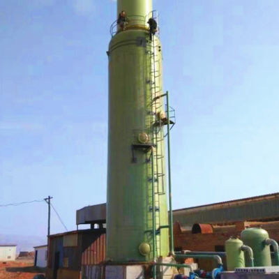 Verticale structuur voor afvalgasbehandeling