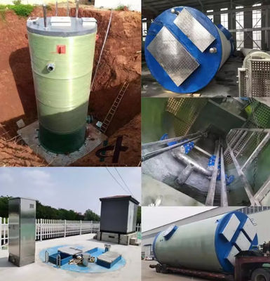 Op maat gemaakte geïntegreerde FRP-pompstations geprefabriceerde afvalwaterpompstations