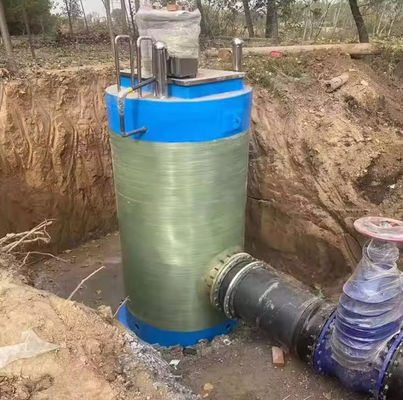 Grote capaciteit geïntegreerd afvalwaterophefstation Prefabriekeerd afvalwaterpompstation