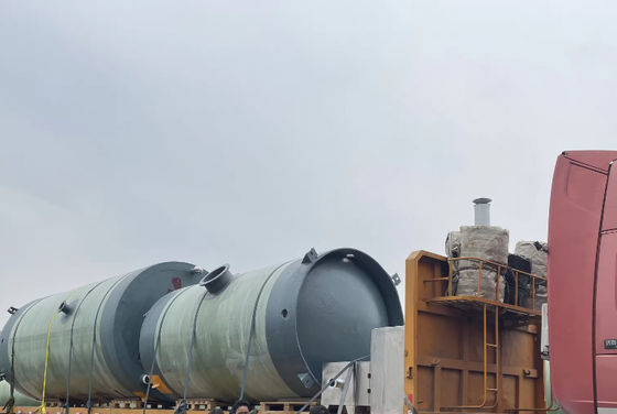Industriële intelligente GRP FRP pompstation geïntegreerde prefab rioolliftstation pomp