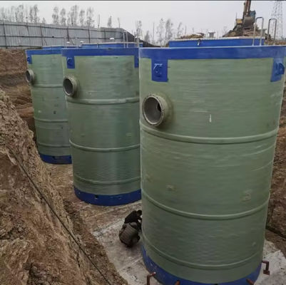 FRP geïntegreerd voorgefabriceerd hefstation regenwateropvang FRP begraven rioolpompstation