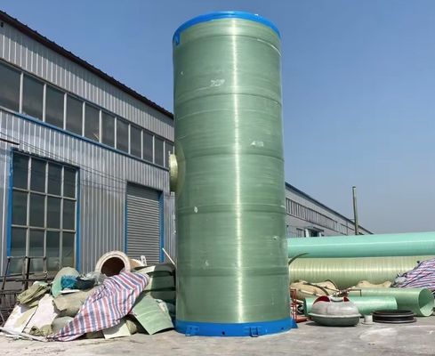IP68 Intelligent GRP FRP Pumpstation Glasvezel Begraven Pumpstation Prefab Installatie