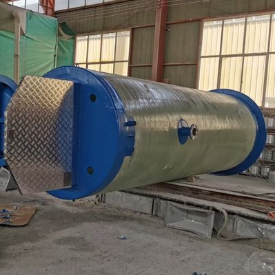 Geïntegreerde GRP FRP-prefab pompstations voor oplossing voor overstromingsbestrijding en afvalwaterzuivering