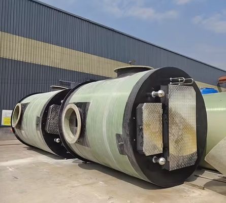 Geïntegreerde GRP FRP-prefab pompstations voor oplossing voor overstromingsbestrijding en afvalwaterzuivering