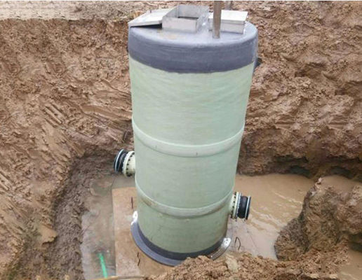 Industrieel en commercieel FRP pompstation, afvalwater lift station PLC-controle