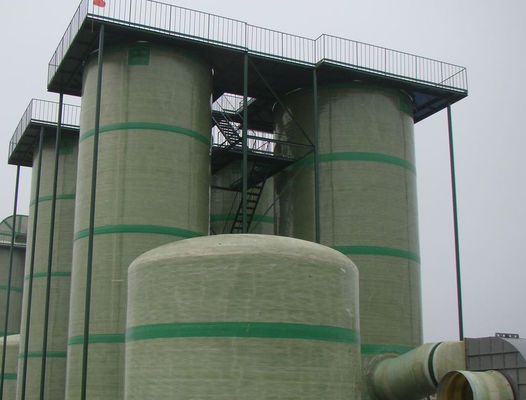 Lichtgewicht FRP GRP Brom-extractietoren Onderhoud minder Voor zeewaterproductie